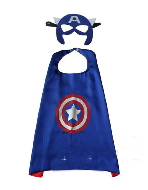 Superhero Cape and Mask - Captain America