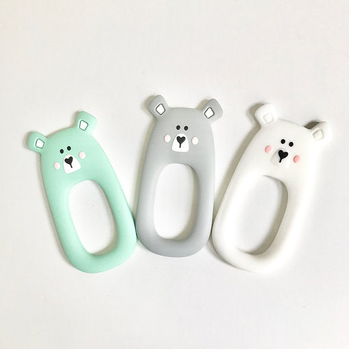 MAMA KNOWS Bear Teether in Mint