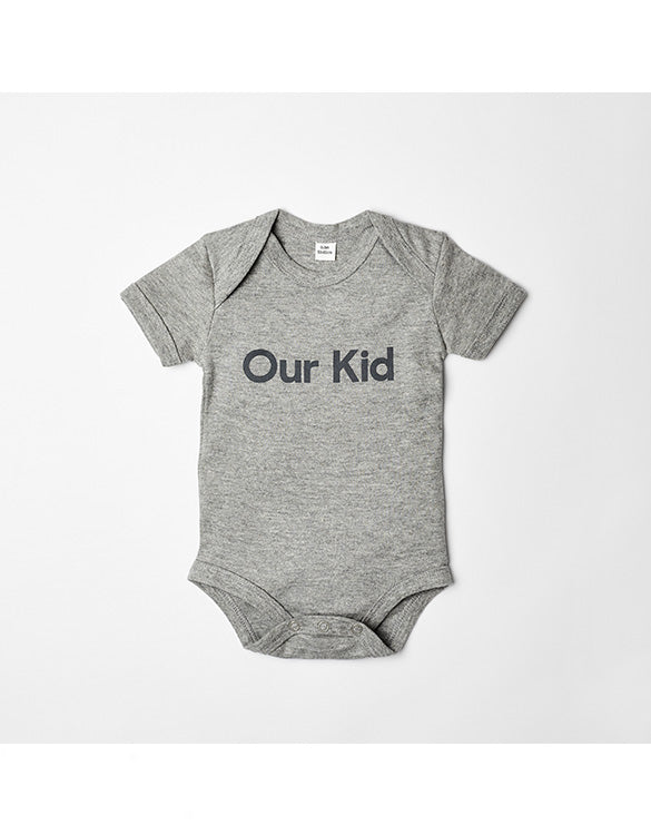 Our Kid Baby Vest With love from Manchester! Babgrow in Heather Grey