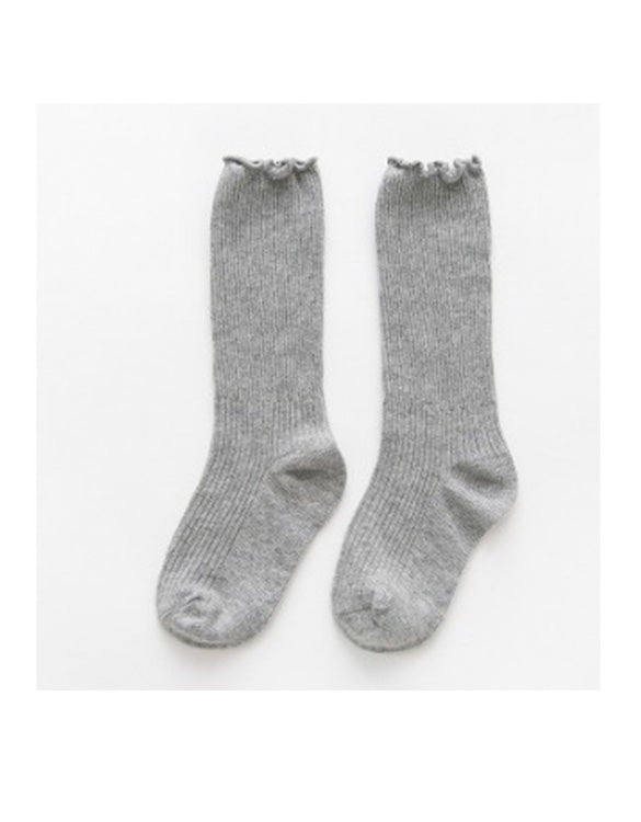 LITTLE SISTER - Pale Grey Knee High Socks