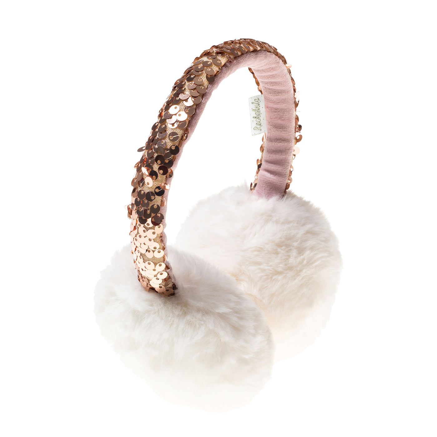ROCKAHULA - Shimmer Sequin Band Earmuffs in Rose Gold