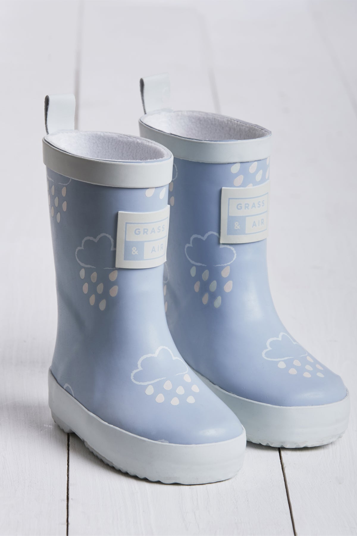 Shop Grass Air Infant Wellies in Baby Blue at Our Kid