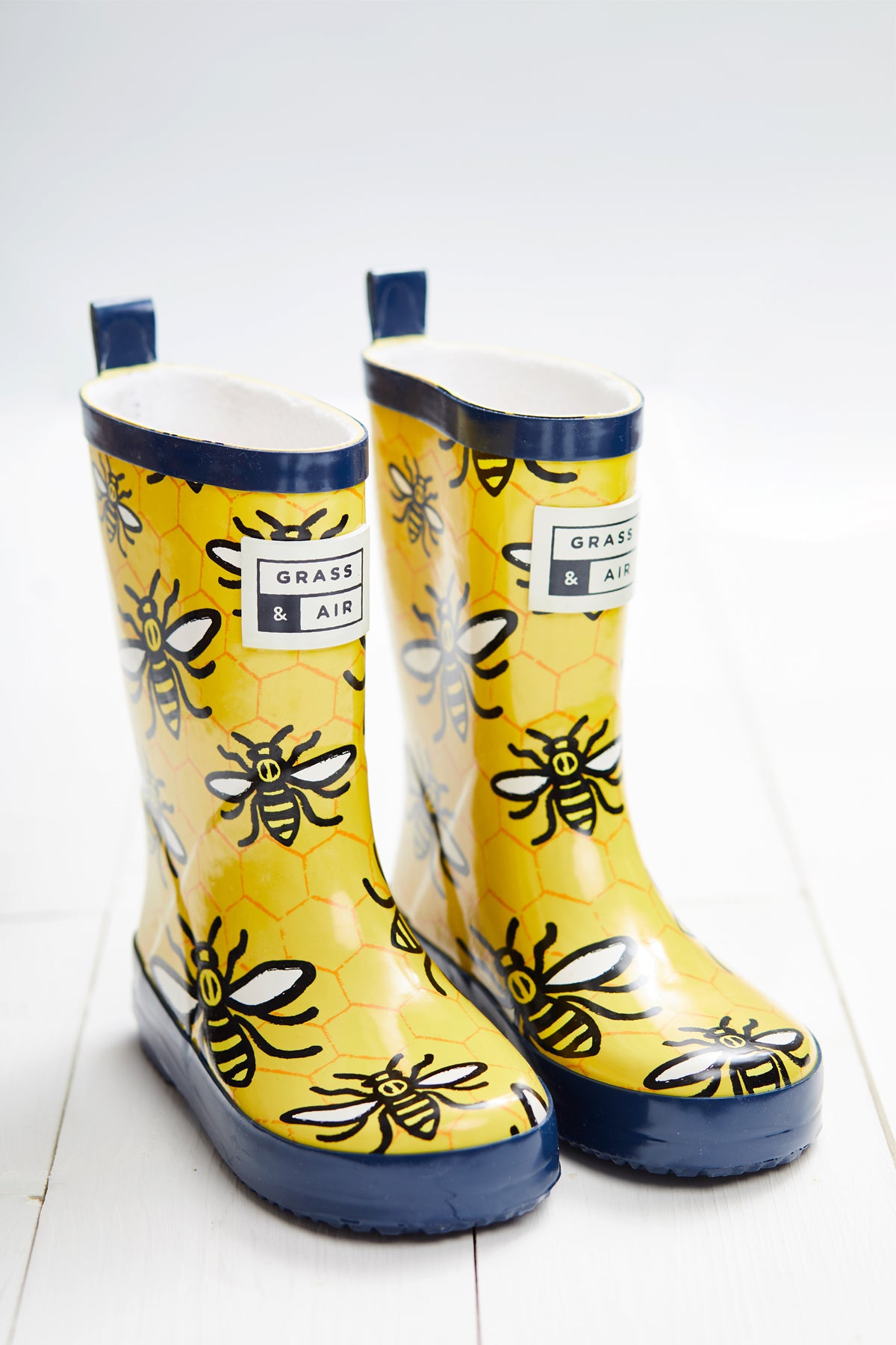 GRASS & AIR - Infant Wellies Bee Yellow
