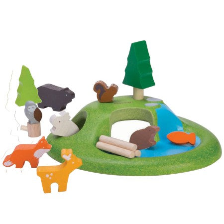 PLAN TOYS - Animal Set Wooden Toy