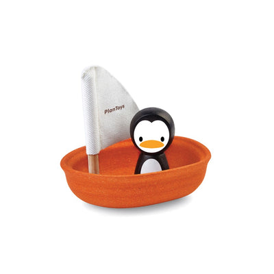 PLAN TOYS - Penguin Boat Bath Toy