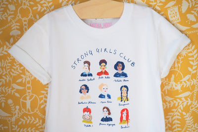 MUTHA.HOOD - Faces Of The Girl Tee White (Girl)