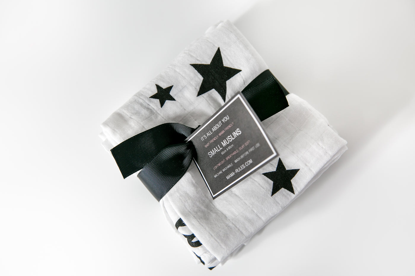 MAMA RULES - 3 Pack Lucky Stars Organic Muslin Squares