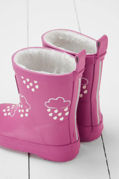 GRASS & AIR - Kids Colour Changing Wellies in Orchid Pink