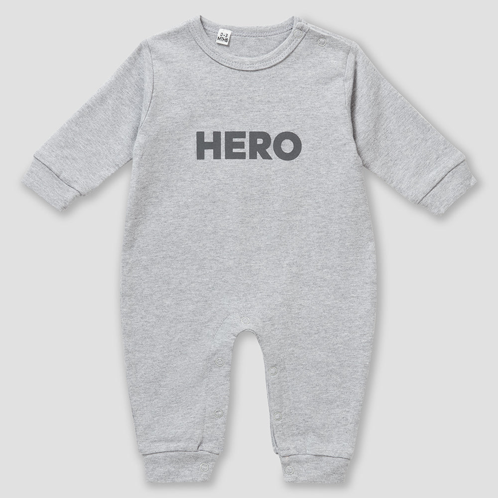 Hero Babygrow in Grey