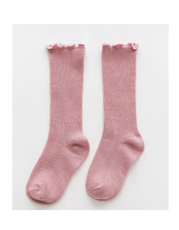 LITTLE SISTER - Blush Pink Knee High Socks