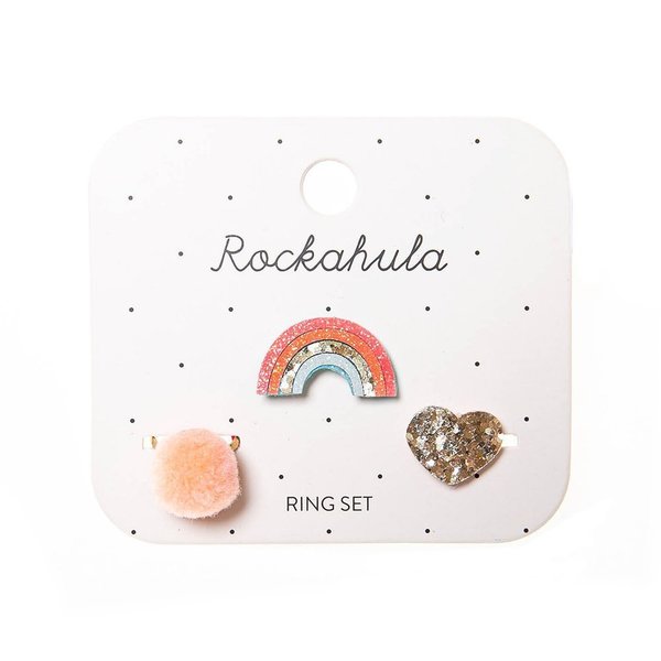ROCKAHULA - Rainbow Bright Ring Set at Our Kid