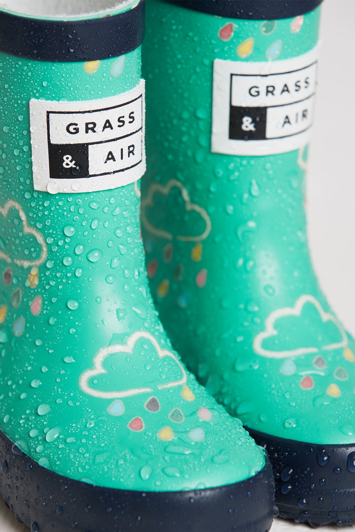 GRASS & AIR - Infant Colour Changing Wellies Green
