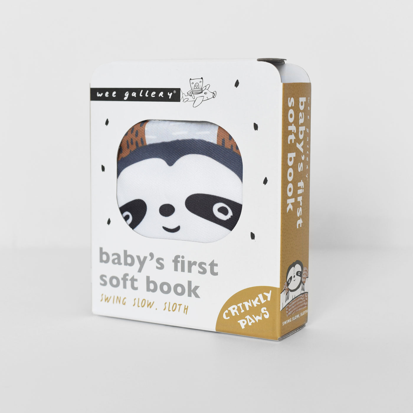 WEE GALLERY - Sloth Soft Cloth Book