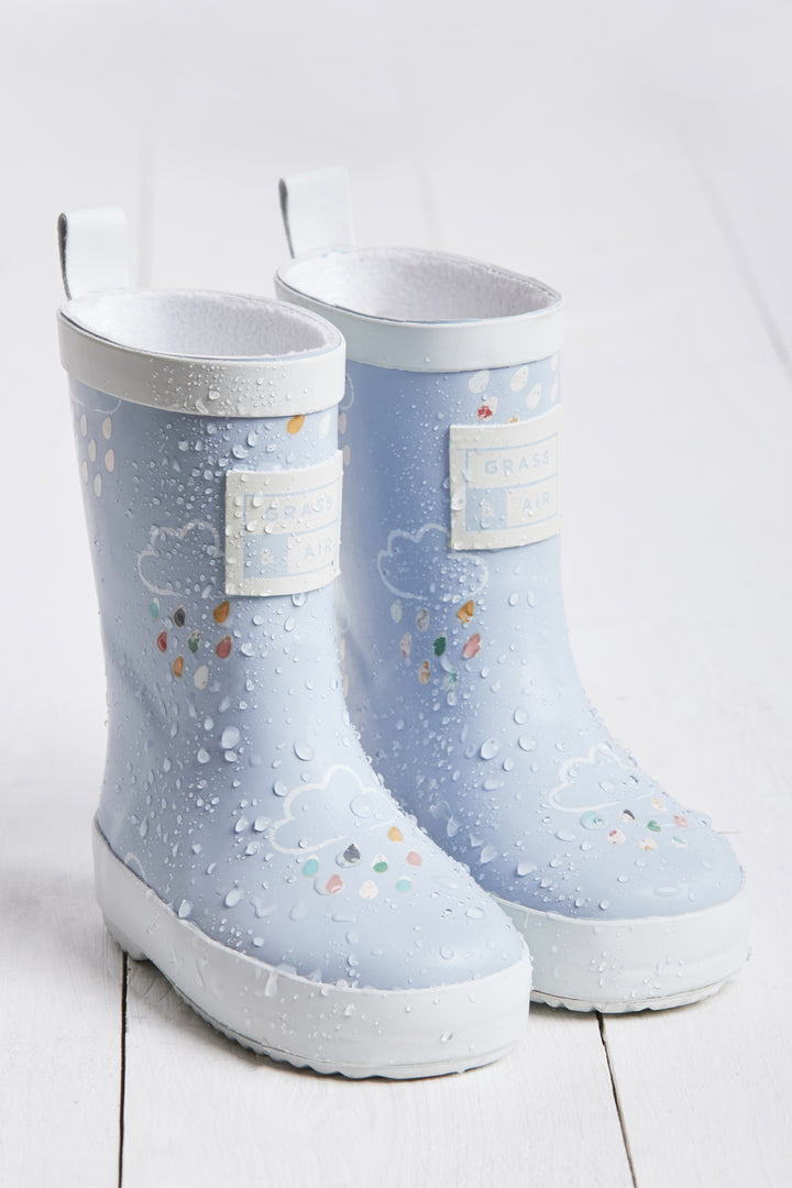 Shop Grass Air Infant Wellies in Baby Blue at Our Kid