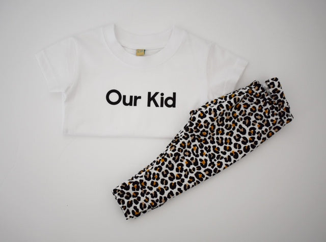 OUR KID x Albie & Sebastian - Leopard baby and toddler leggings