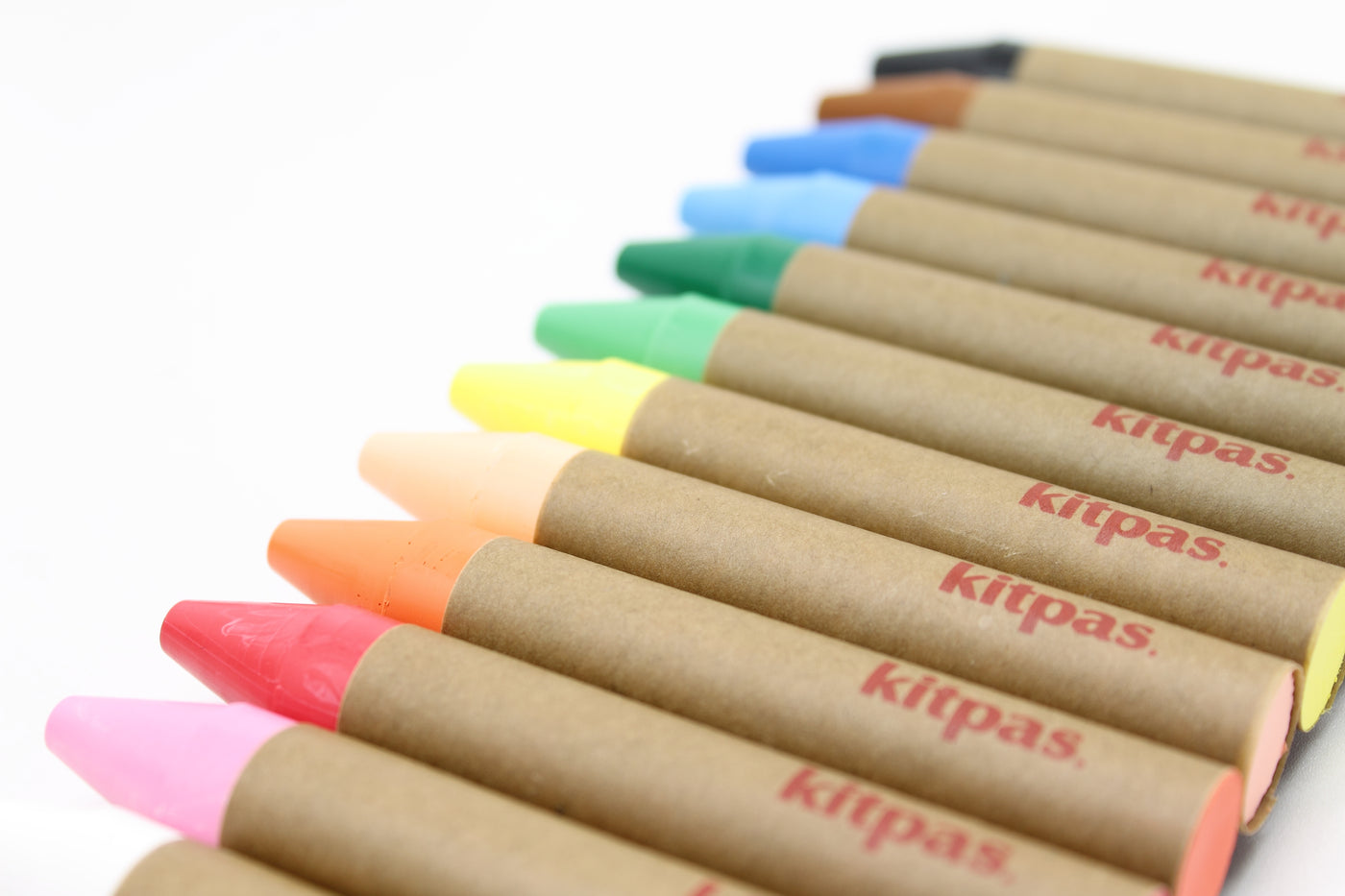 Kitpas Art Crayons - Size Large 12-pack