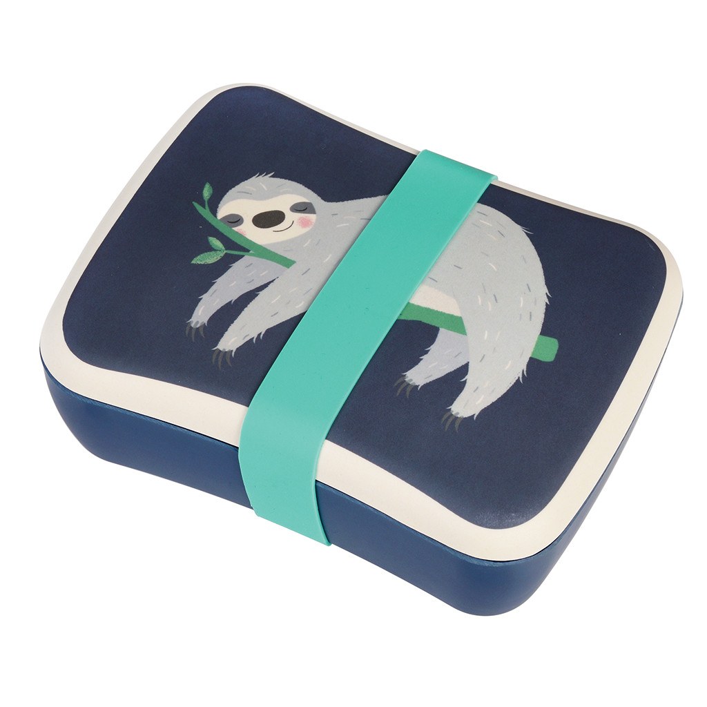 Sydney The Sloth Kids Bamboo Lunch Box